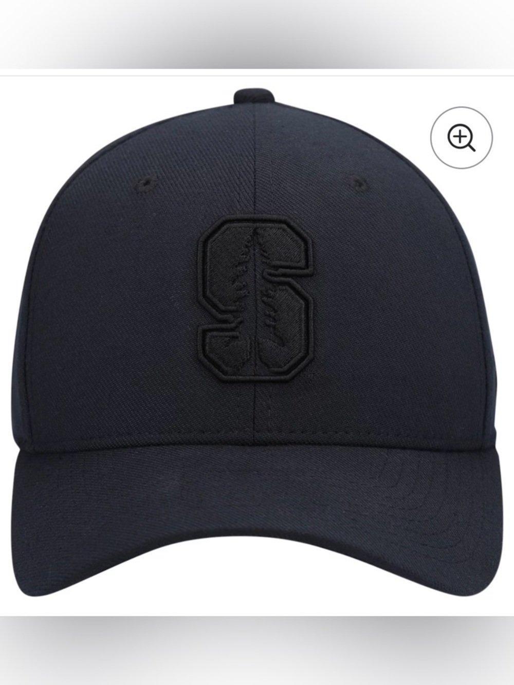 Nike Stanford Cardinal Dri-FIT Classic99 Black Fitted Hat L/XL S Logo Cap